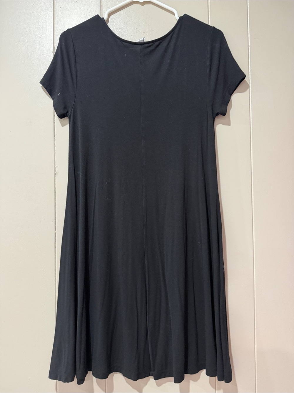 Old Navy Black Short Sleeve Swing Dress - Picture 3 of 3